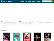 Tablet Screenshot of fictiondb.com